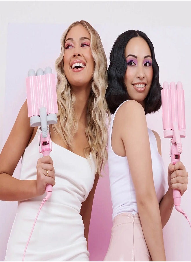 T3 - Mermade Hair PRO Pink 32mm Waver - Image 1