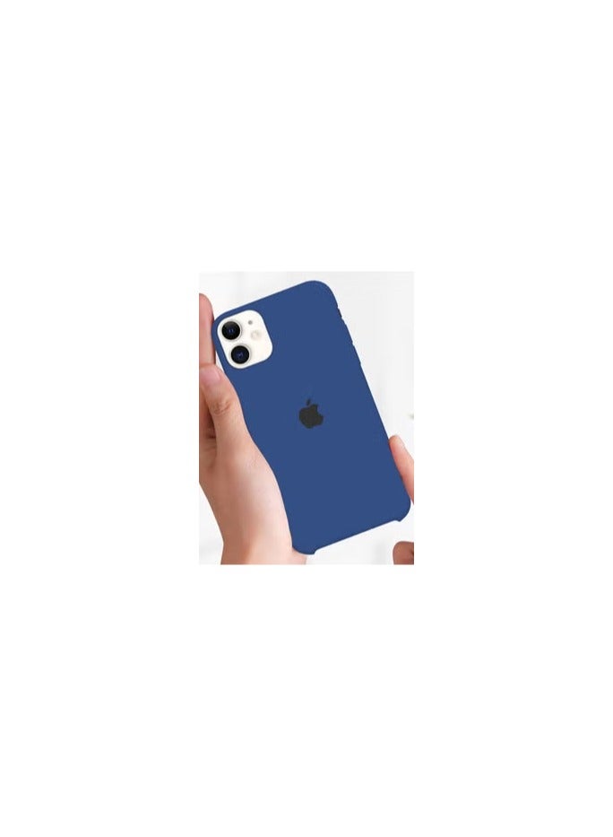 CATANES iPhone 11 Case Slim Silicone Case Soft Anti-Scratch Full Body Shockproof Protective Case Cover Blue - Image 1