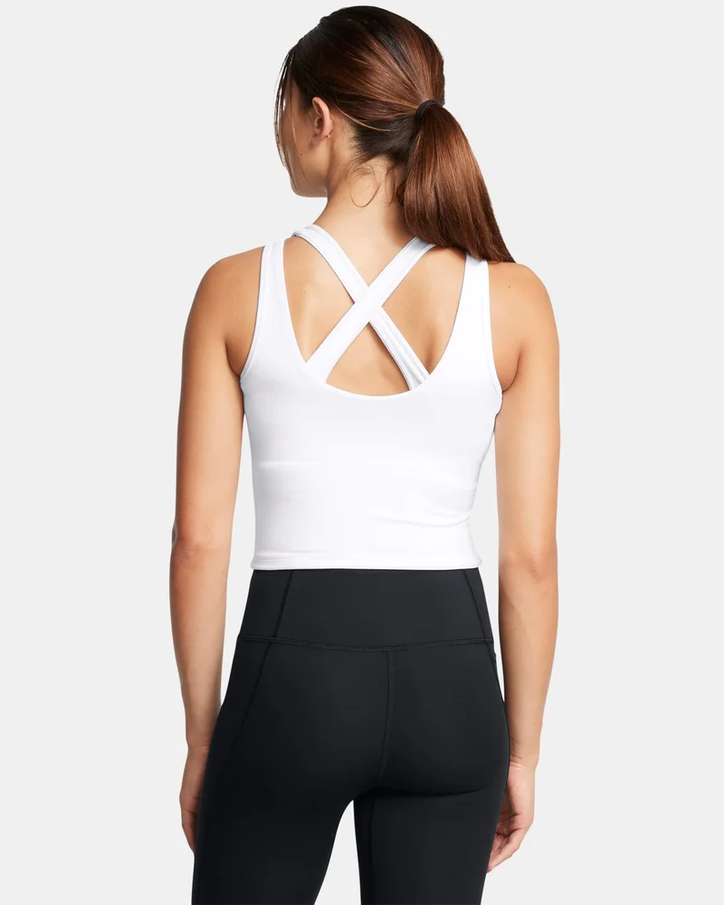UNDER ARMOUR White Women's Motion Training Tank Top for Women | Best Price UAE