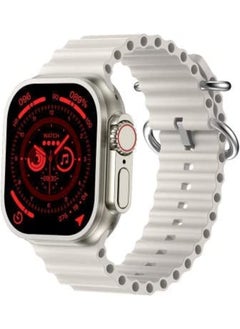 W&O X8 Ultra Smart Watch NFC Bluetooth 2.08 Inch With Wireless Charging - Silver