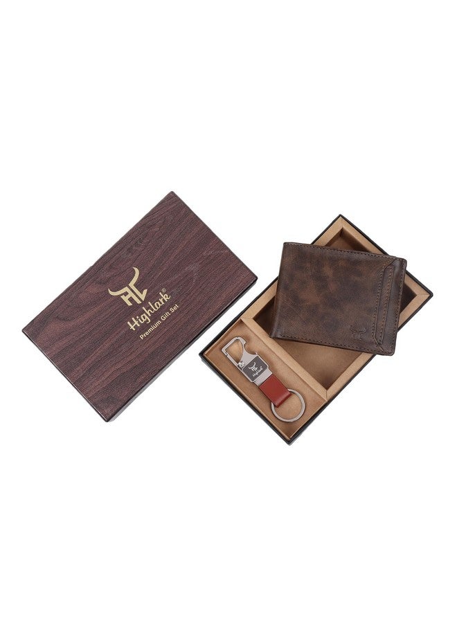 Highlark Exclusive Wallet & Keychain Combo Gift Set for Men | Business, Office, Graduation, Thank You, Welcome, Birthday, Professional, Employee Gift - Image 2