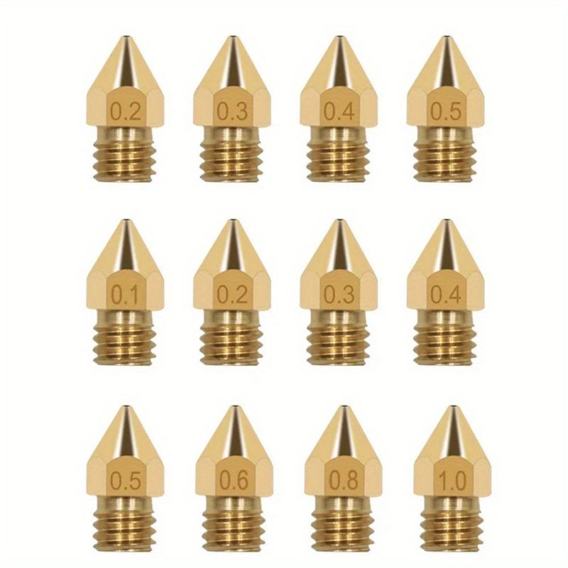 3D Printer Brass Nozzle 0.2mm Extruder Head for Ender 3 CR10 Anet A8 One Piece - Image 1