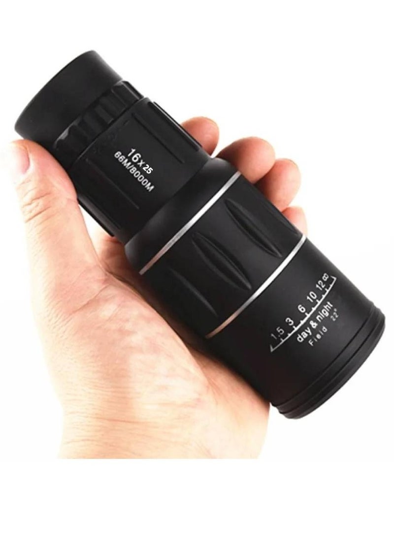 GENNEXT - Monocular Telescope 16X25 Monocular Waterproof High Definition Telescope Spotting Scope Phone Photography Adapter For Bird Watching Scenery Monocular Only - Image 1