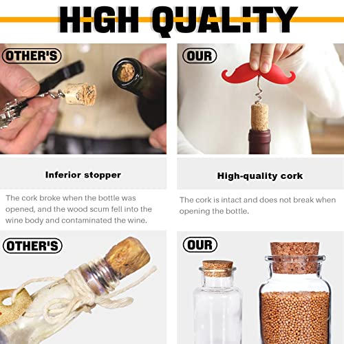 Rustark 100Pcs 5 Sizes Mini Cork Stoppers Tapered Cork Plugs Small Corks Assortment Wooden Replacement Assorted Corks for Craft Glass Jars Wine Bottles - Image 3