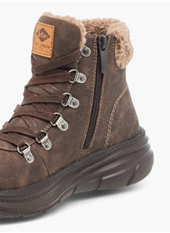 Lee Cooper Women's Plush Detail Ankle Boots with Zip Closure  - Image 4
