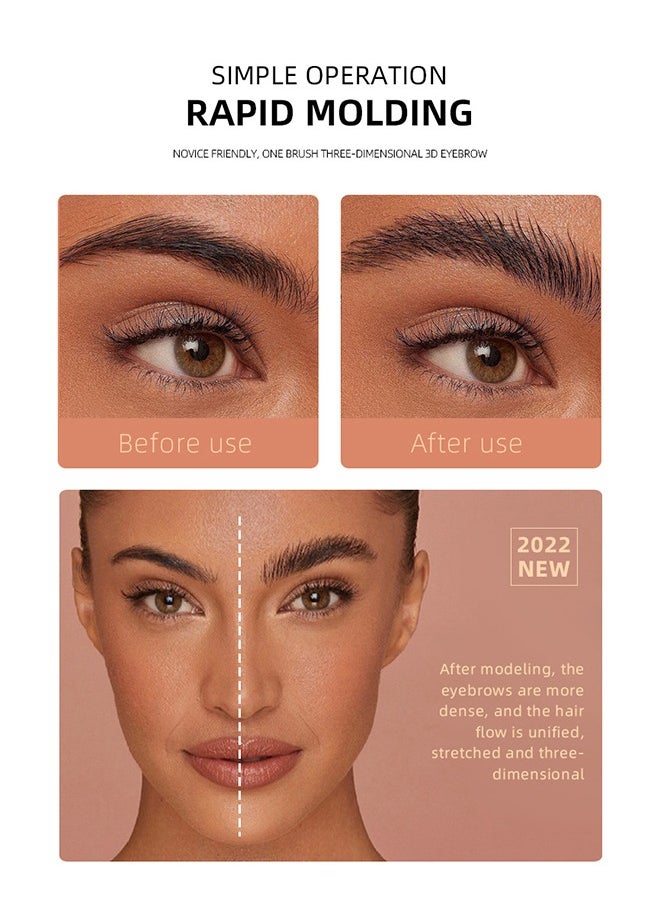 Dragon Ranee - Brow Shaping - Professional Waterproof Eyebrow Gel With Flexible Brush Styling Kit, Brows Soap Eyebrow Styling Wax for Lamination Effect, Clear Eye Brow Gel Waterproof & Long Lasting - Image 1