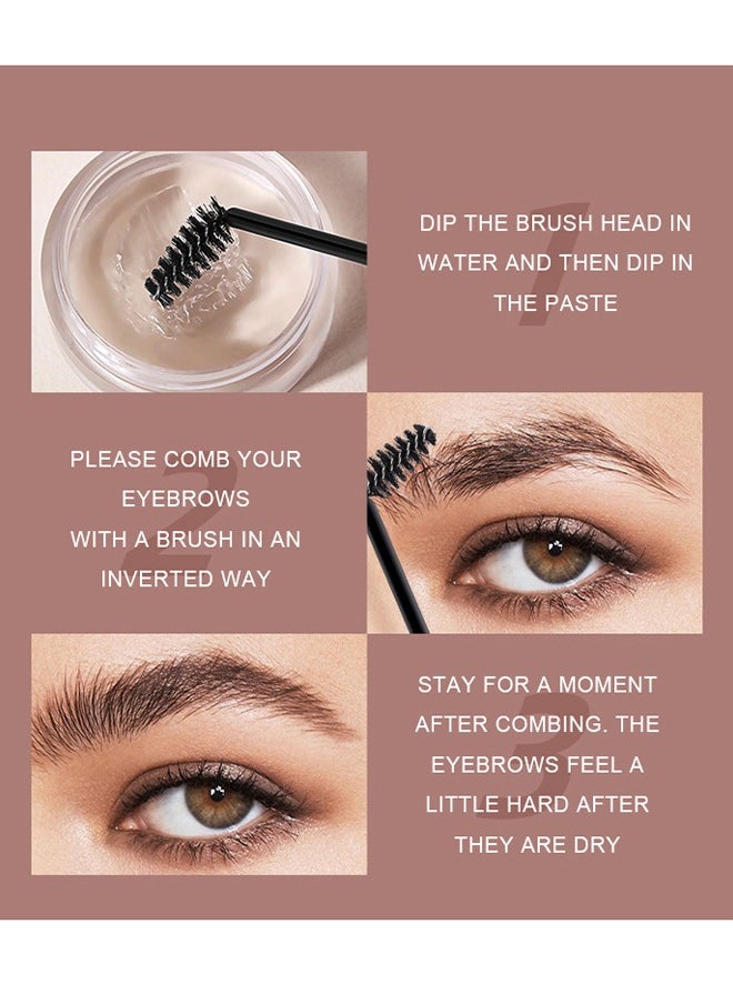 Dragon Ranee - Brow Shaping - Professional Waterproof Eyebrow Gel With Flexible Brush Styling Kit, Brows Soap Eyebrow Styling Wax for Lamination Effect, Clear Eye Brow Gel Waterproof & Long Lasting - Image 1