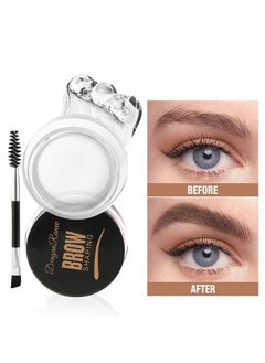 Brow Shaping - Professional Waterproof Eyebrow Gel With Flexible Brush Styling Kit, Brows Soap Eyebrow Styling Wax for Lamination Effect, Clear Eye Brow Gel Waterproof & Long Lasting
