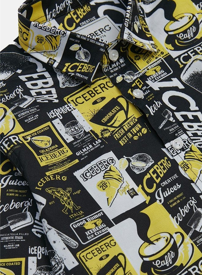ICEBERG Iceberg Boy Black Shirt  - Image 3