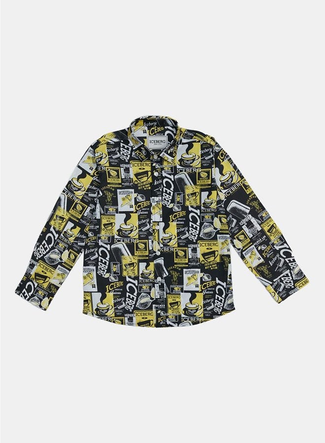 ICEBERG Iceberg Boy Black Shirt  - Image 1