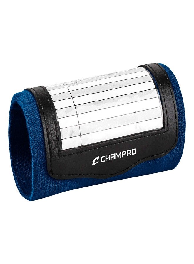 Champro Wristband Playbook; Single, Adult, Navy - Image 1