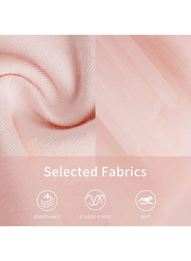 فستان رقص الباليه القطني للفتيات، تنورة توتو لطيفة بأكمام قصيرة، 150 دولارًا - Image 3