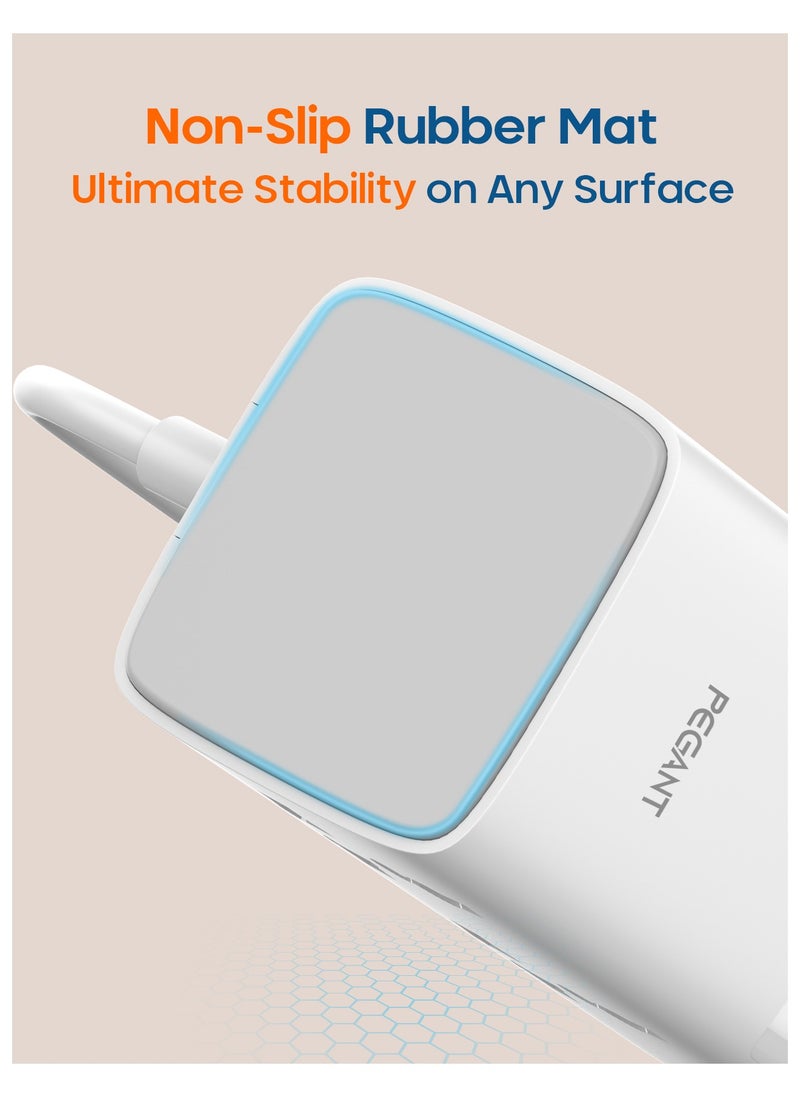 بيجانت - سلك تمديد طاقة غان تاور 70 واط، 4 منافذ عالمية، 2 × 70 واط USB-C PD3.0، 1 × 30 واط USB-A QC3.0، منظم قابس محطة سطح المكتب، واقي اندفاع التيار المتعدد، كيبل بطول 2 متر - Image 1