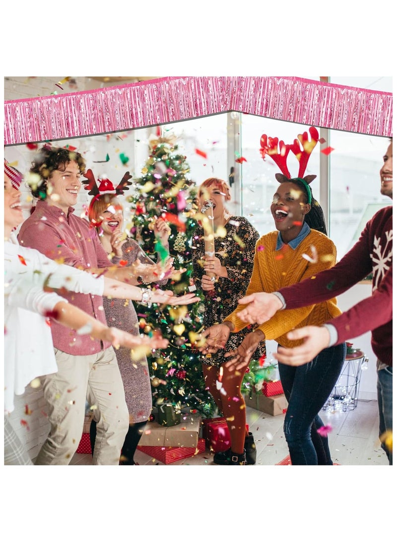 Anna 30*200cm Birthday Party Backdrop Decorations - Glossy Fringe Tassel Curtains Banners Set of 12 - Image 4