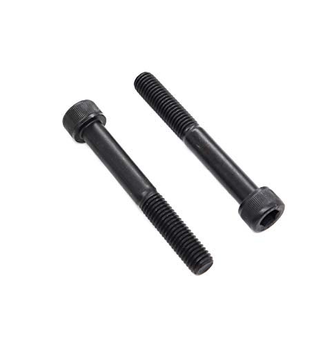 binifiMux 6pcs M10 x 75mm Black Socket Cap Bolts Screws 129 Grade Alloy Steel