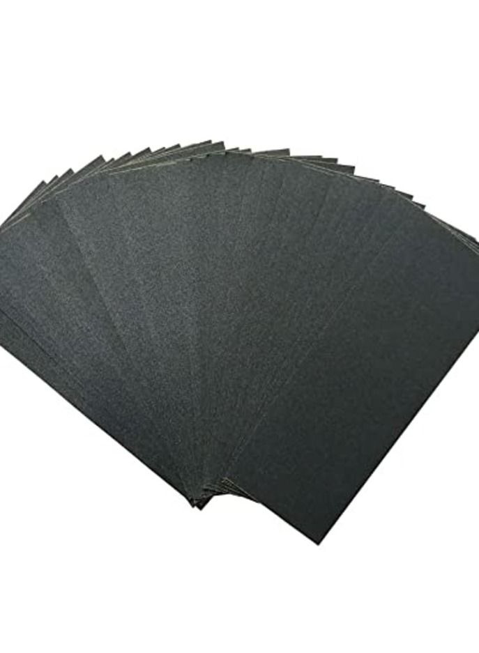 ABBASALI Wet Dry Sandpaper,220 Grit Assortment 9x3.6 Inches Abrasive Paper Sheets for Woodworking or Automotive  - Image 1