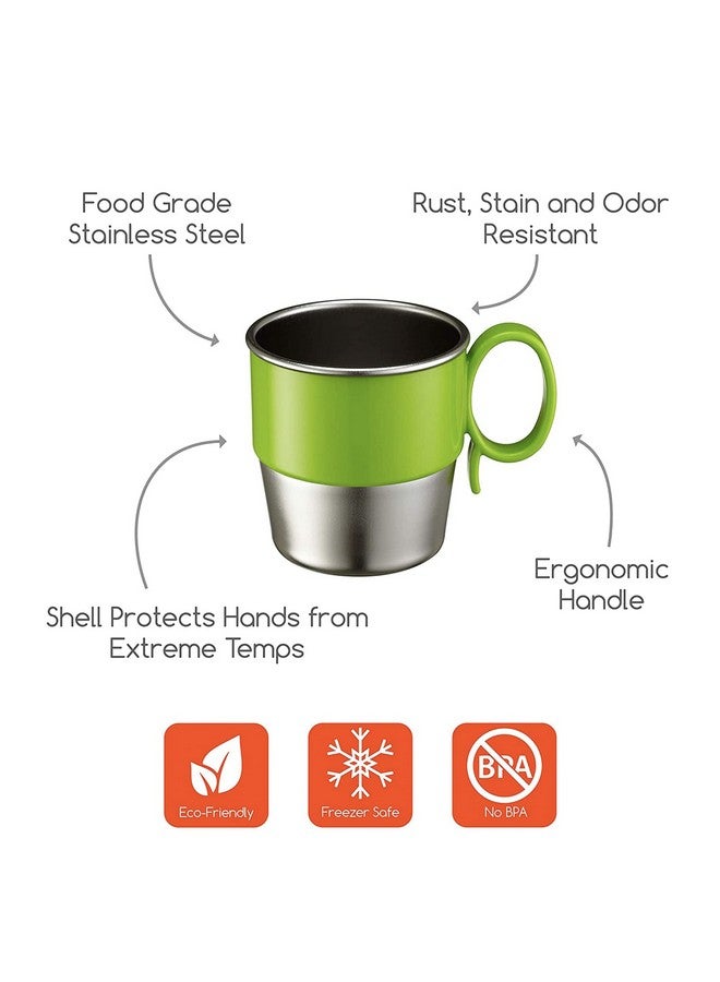 Innobaby Din Din SMART Stainless Steel Cup 9oz (Green (2 Pack)) - Image 2