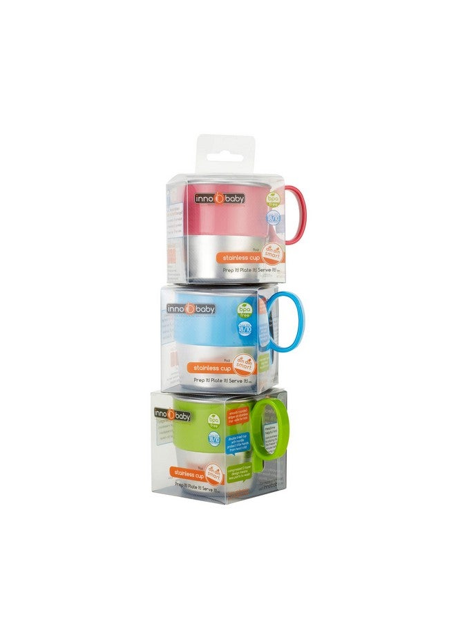 Innobaby Din Din SMART Stainless Steel Cup 9oz (Green (2 Pack)) - Image 4