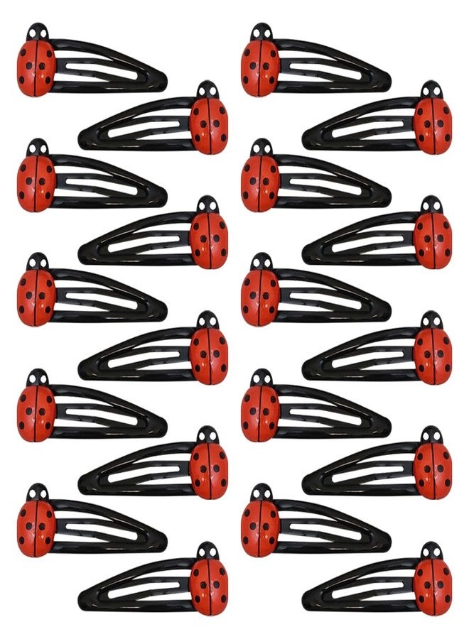 ccHuDE 20 Pcs Small Ladybug Hair Clips Plastic Animal Hair Clips Decorative Cute Hair Clamps Lovely Hair Barrettes Small Insect Hair Accessories for Women Girls - Image 1