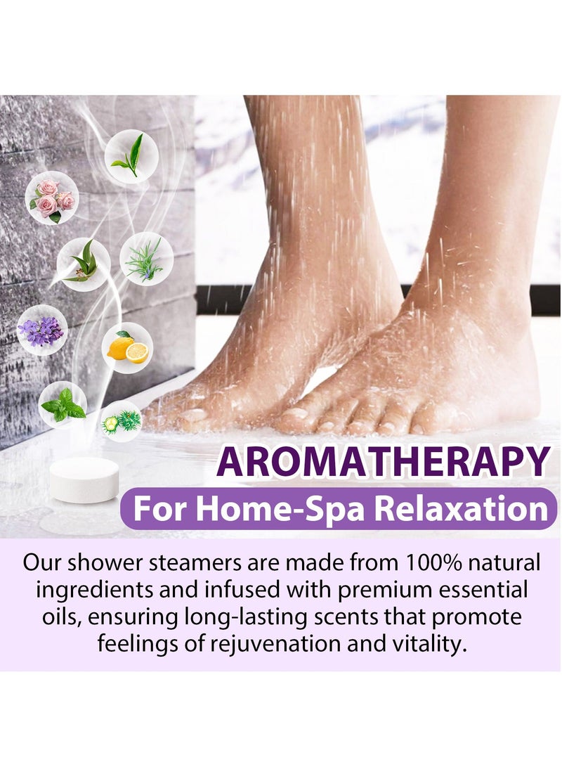 Sefudun Shower Steamer Aromatherapy, 8 Pack Bath Bombs with Essential Oils for Relaxation, Shower Bombs for Women and Men, Pamper Self-Care, Shower Steamer for Women Lady, Mother Day's Gifts - Image 5