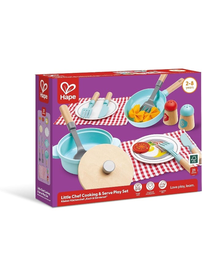 Hape - Hape Little Chef Cooking & Serve Playset (21 pieces) - Image 1