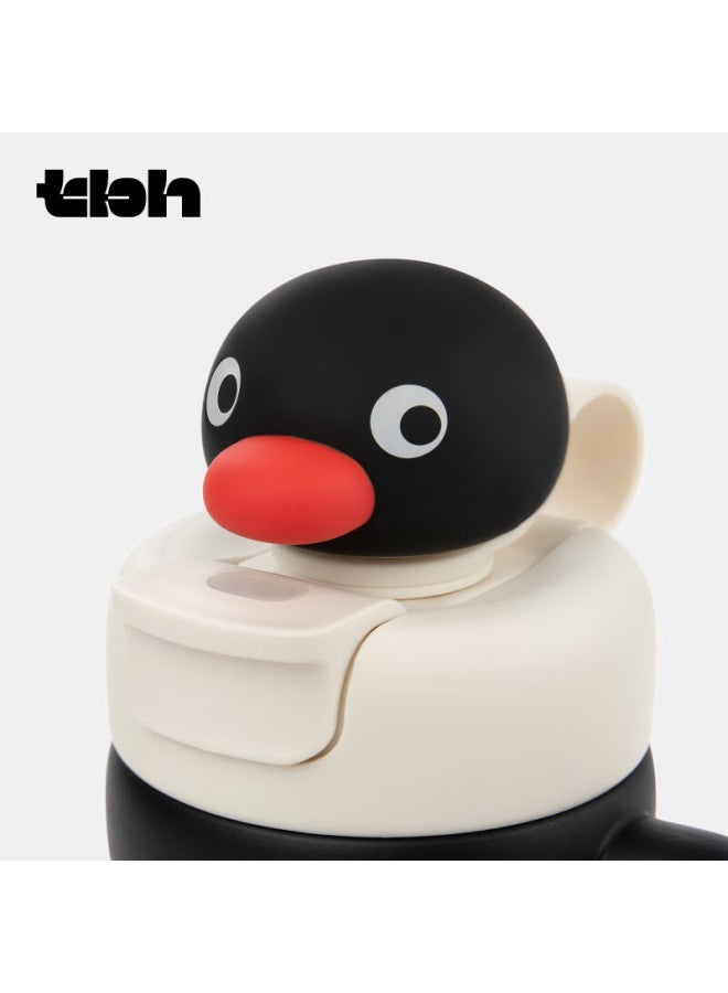 Tbh Pingu Straw-shaped Insulated Cup, Sports Water Bottle, Stainless Steel Cold-keeping Cup, Thermos Cup, Gift For Others - Image 2