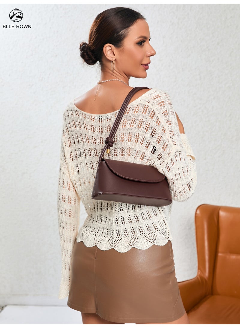 BLLE ROWN Luxury Women Handbag Simple Elegant Ladies Bag with Adjustable Strap Versatile Shoulder Purse for Office Commute Shopping and Vacation - Image 2