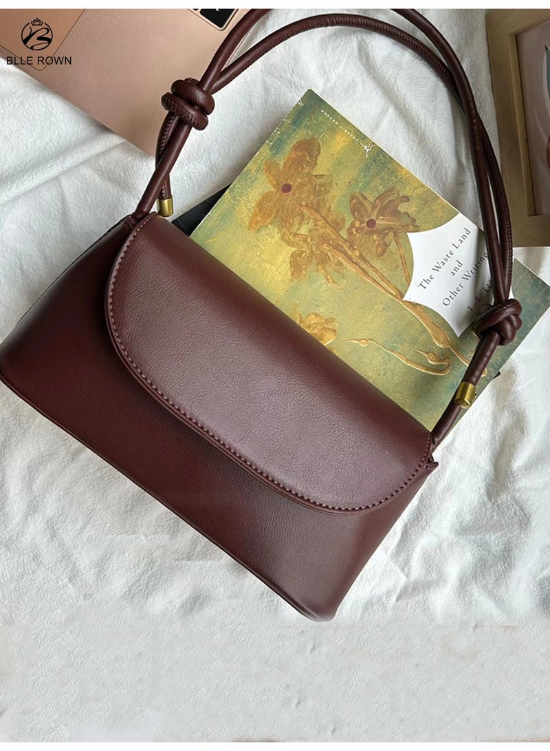 BLLE ROWN Luxury Women Handbag Simple Elegant Ladies Bag with Adjustable Strap Versatile Shoulder Purse for Office Commute Shopping and Vacation - Image 3
