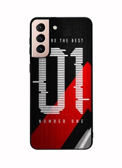 Protective Case Cover For Samsung Galaxy S21 Plus 5G Number One Design Multicolour