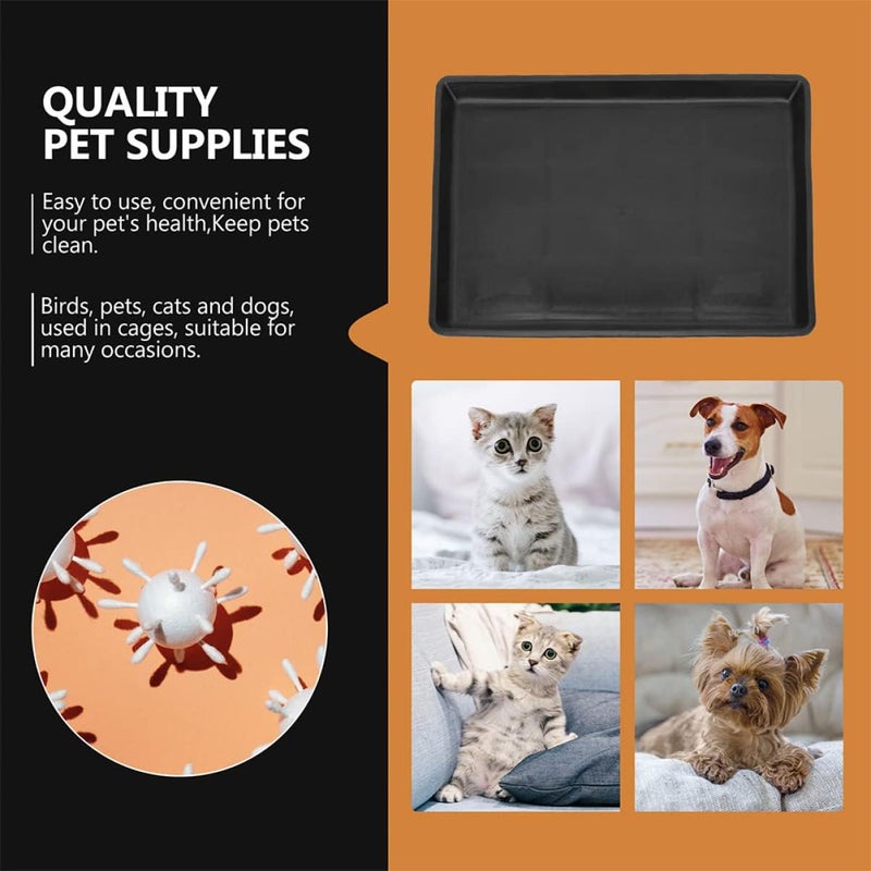 Periodic stock arrangement Mikikit 2pcs Pet Poop Trays for Dogs Cage Toilet Pans Easy Pet Waste Trays for Indoor Use In-Kingdom stored commodity Working day delivery service Narrow & wide space compatible Longevity upgraded craftsmanship Climate adapted delivery plan Dense material Global light sturdy raw material Suburban residential ship All-item unified delivery Natural material Elegant appearance High strength upgraded material Dust proof Flat working surface Temp fluctuation resistant crafted quality All-scene compatible build Leakproof sealed Easy assemble Odor resistant Systematic nationwide ship Long term storage compatible Market aligned local stock Multi warehouse process Budget global standard quality - Image 4