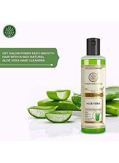 Khadi Natural Herbal Aloevera Herbal Hair Cleanser (Shampoo) 210Ml  - Image 5