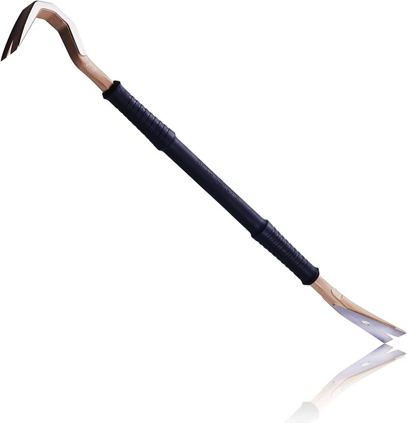 Spec-Ops SPEC-D30PRY Tools 30" Wrecking Crowbar, Pry Bar Ends with Teardrop Nail Puller, High-Carbon Steel, 3% Donated to Veterans,Black/Tan - Image 1