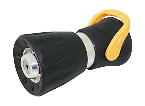 Carrand 90051 Heavy Duty Fire Hose Nozzle with On/Off Switch (Colors May Vary) , Black - Image 1