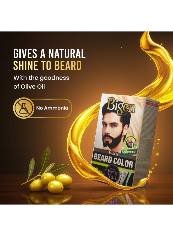 Bigen Men's Beard Color Medium Brown (105) 20gm+20gm=40gm - Image 4