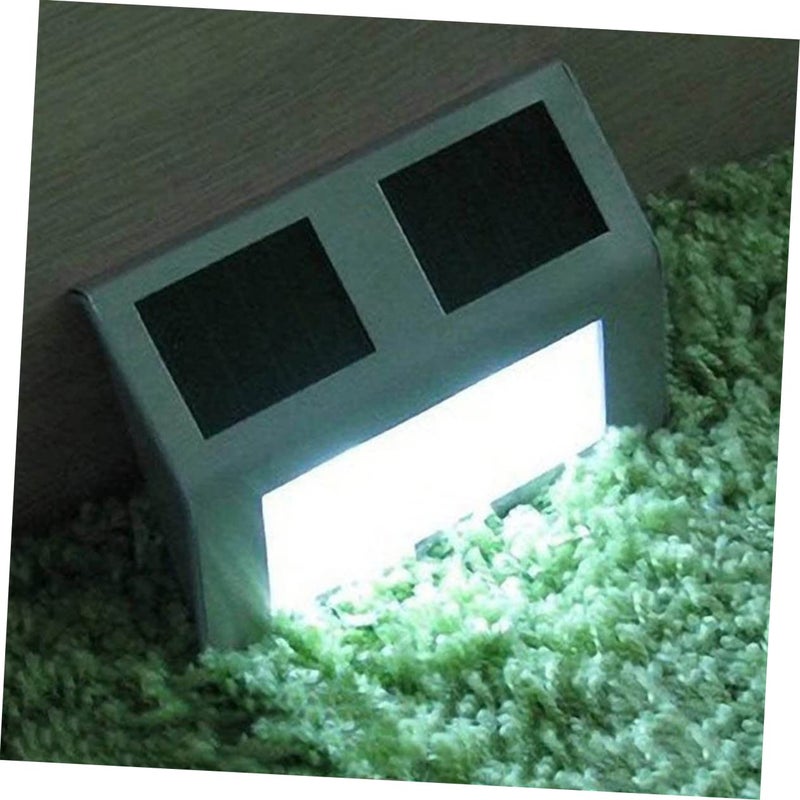 4 Pack Solar Wall Lights Stainless Steel Waterproof Outdoor Led For Garden Driveway - Image 3