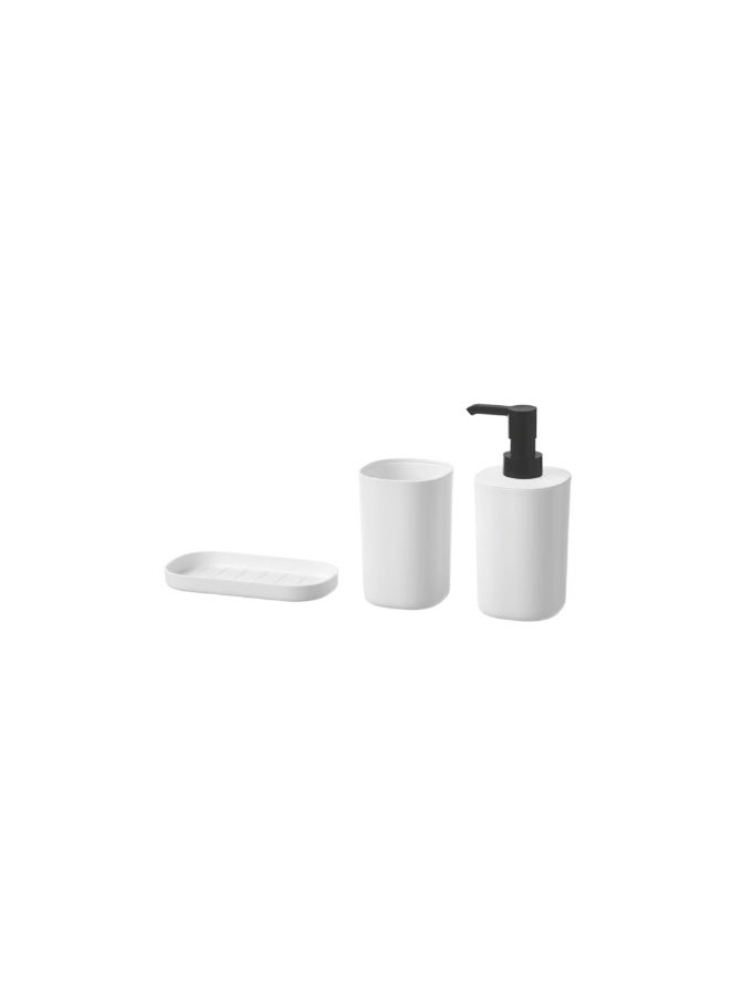STORAVAN 3-piece bathroom set, white - Image 2