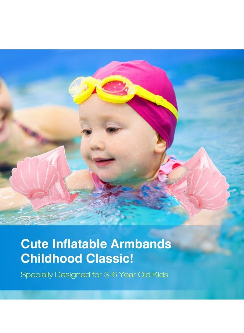 Generic Swim Arm Bands for Kids,Toddlers Begin to Swim Inflatable Pool Floats Sleeves, Cartoon Swim Training Aids.  - Image 5
