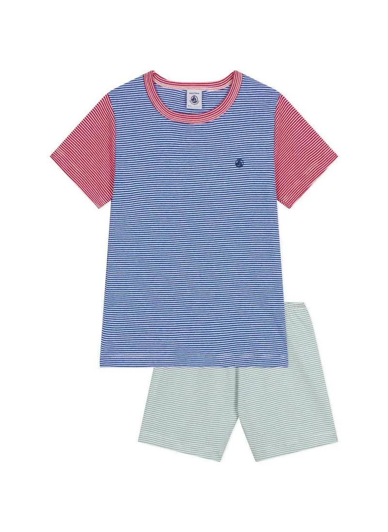Petit Bateau Children's short stripy pyjamas