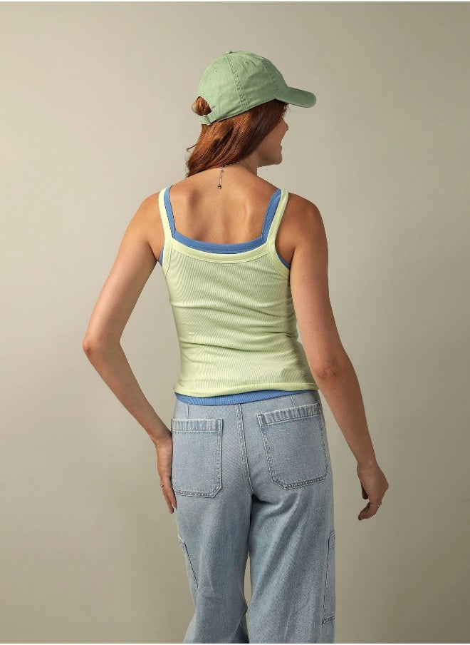American Eagle - AE Cropped Classic Tank Top - Image 1