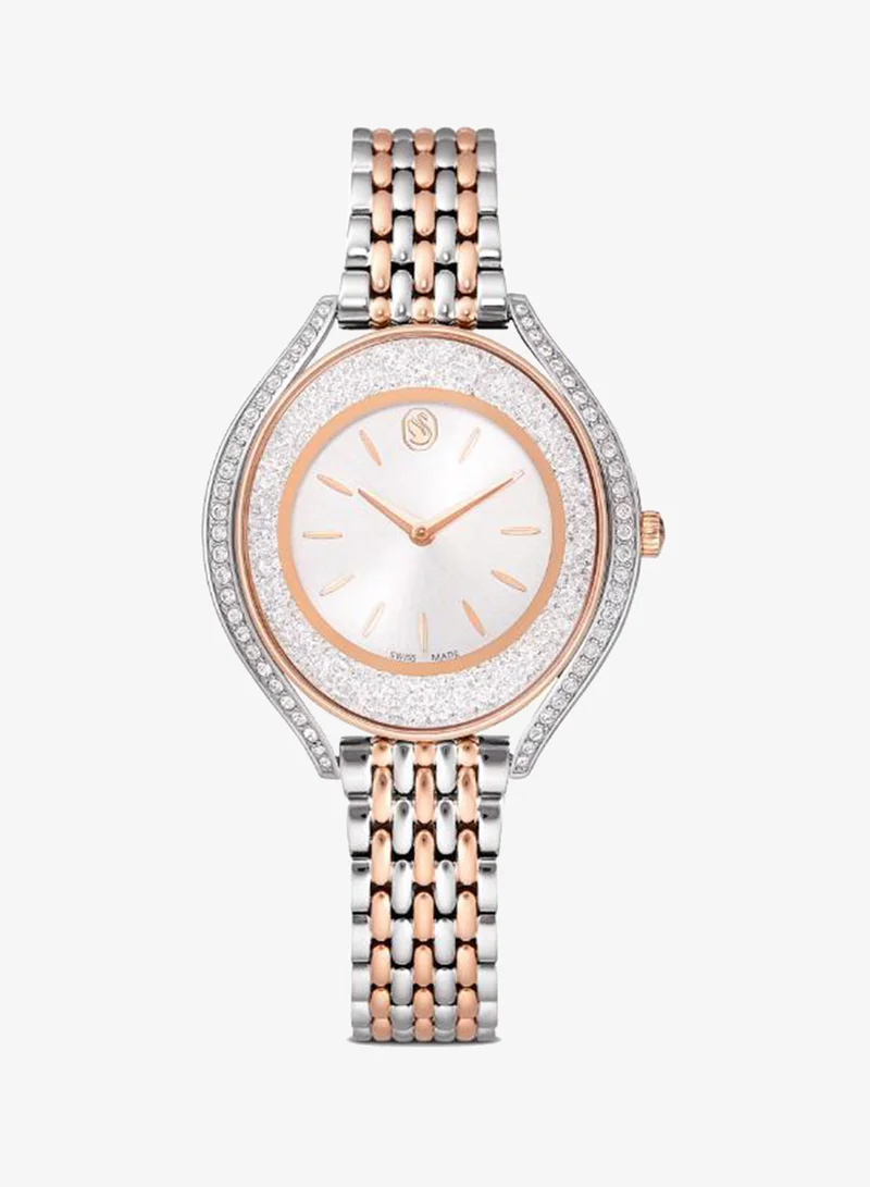 Swarovski Crystalline Professional Stainless Steel White Dial Analog Watch