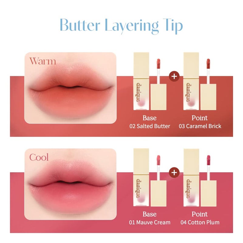 dasique Cream de butter Tint #03 Caramel Brick I Vegan, Cruelty-free I A Creamy Matte Finish - Image 4