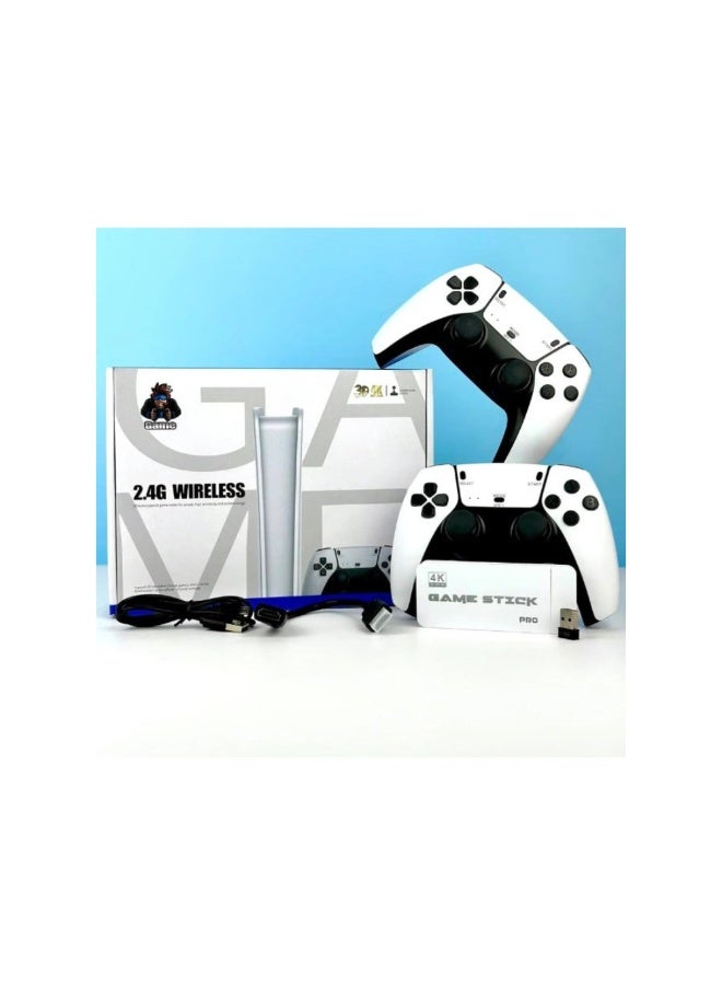 Dreamzon M15 Game Stick Pro 4K Retro Gaming Console with 2 Wireless Controllers – 20,000+ Classic Games - Image 1