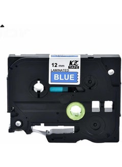 Photo Print Pp Brother TZE-535 12 Mmx Blue on White Lamination Label Equivalent 