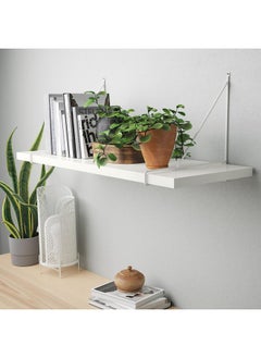 Zaboon Wall Shelf, White/White, 80X30 Cm  - Image 3