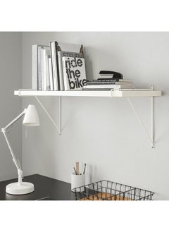Zaboon Wall Shelf, White/White, 80X30 Cm  - Image 2