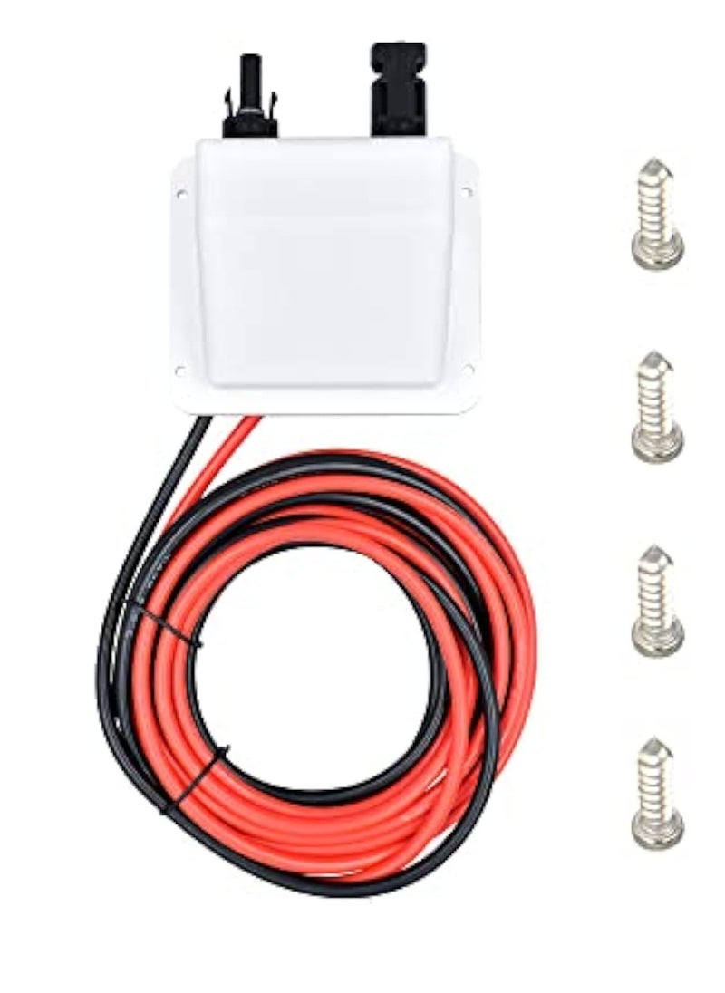 KASTWAVE Solar Weatherproof ABS Double Cable Entry Gland  for All Cable Types 6mm² to 12mm², Waterproof ABS Solar Entry housing for RVs, Boats, Yacht, Roofs  - Image 1