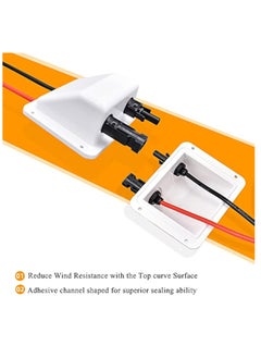 KASTWAVE Solar Weatherproof ABS Double Cable Entry Gland  for All Cable Types 6mm² to 12mm², Waterproof ABS Solar Entry housing for RVs, Boats, Yacht, Roofs  - Image 2