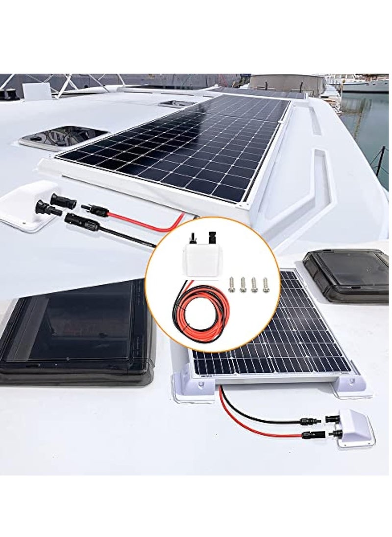 KASTWAVE Solar Weatherproof ABS Double Cable Entry Gland  for All Cable Types 6mm² to 12mm², Waterproof ABS Solar Entry housing for RVs, Boats, Yacht, Roofs  - Image 5
