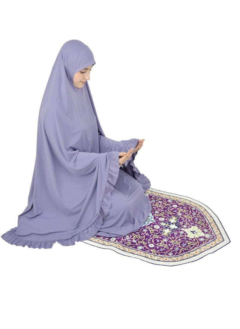 DAMAS COLLECTION - Two Piece Islamic prayer dress women the Long - Prayer Clothes for Women - Prayer Abaya For women - Jilbab 2 piece, Umrah essentials for women - Prayer set - Image 1