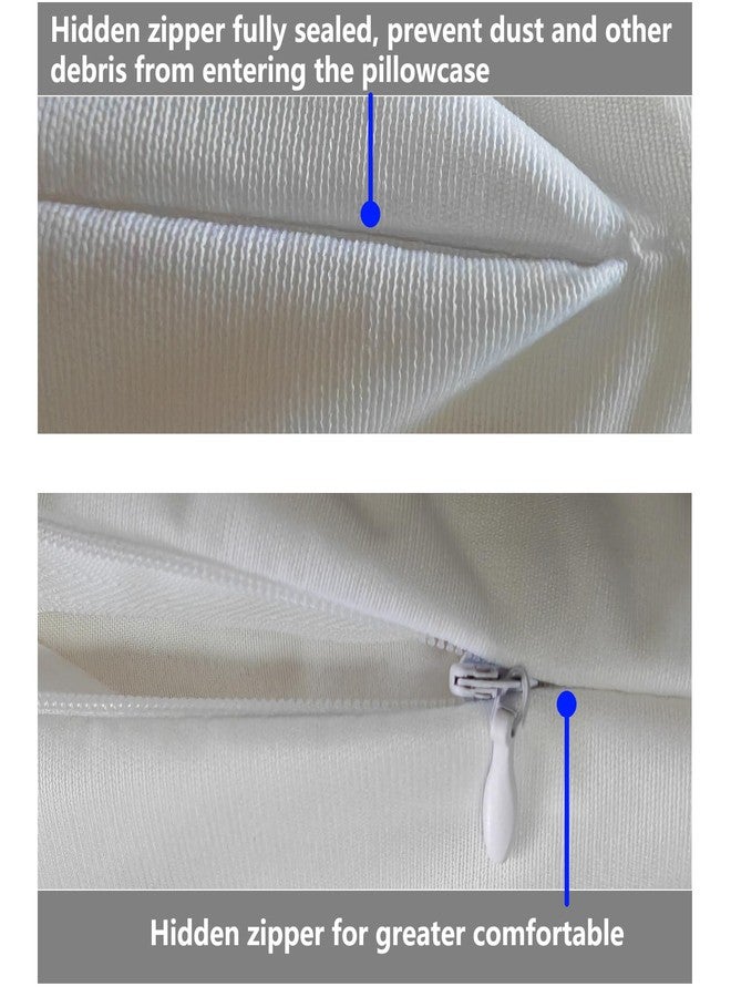 SHERCTN Waterproof Pillow Protectors Standard 20x26 Inches 4 Pack with Zipper Fully Sealed Dust Moisture Sweat Proof Pillow Case Cover Protector Soft White (4, Queen 20x28) - Image 4